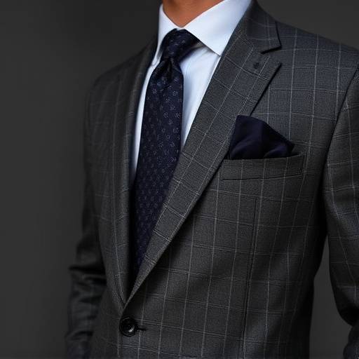Charcoal grey merino wool suit